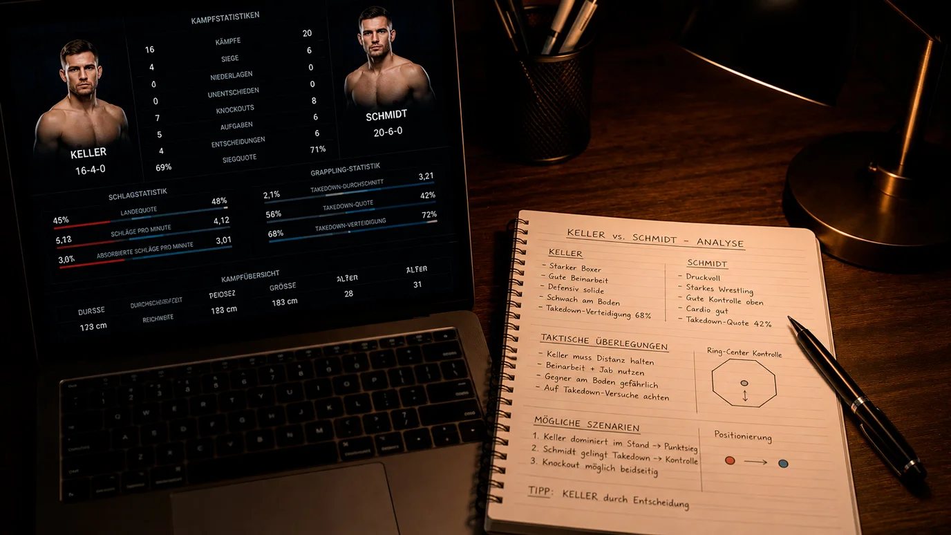 UFC Kampfanalyse für Wetten – Kämpfer richtig einschätzen